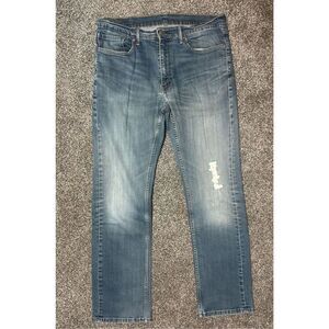 Levis Jeans Men 36x34 Blue 559 Relaxed Fit Baggy Washout Denim Pants Casual